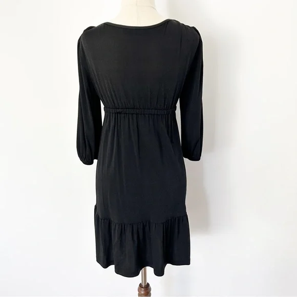 Zimmermann 3/4 Sleeve Black Mini Dress Size 0 - Picture 2 of 3